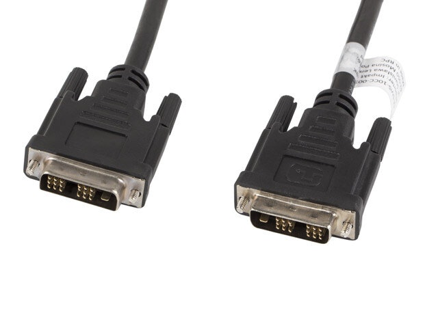 undefinedDVI-D(M)(18+1)->DVI-D(M)(18+1) KABEL 3M SVART ENKEL LÄNK LANBERGundefined