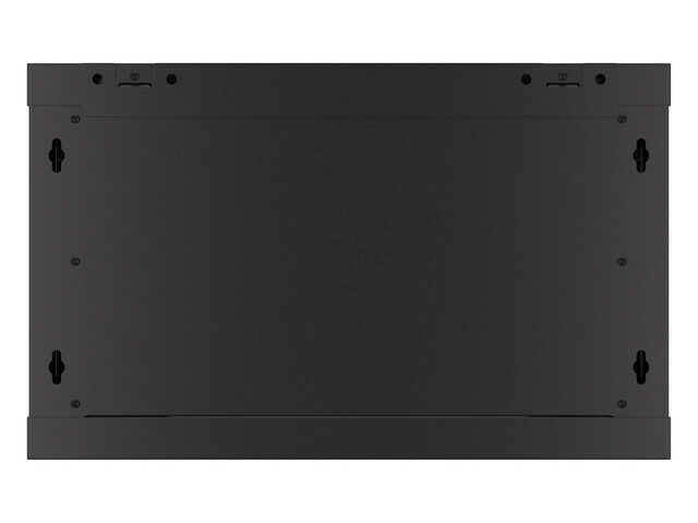 RACKSKÅP 19" VÄGGMONTERAT 6U/600X600 FÖR SJÄLVMONTERING MED METALLDÖRR SVART LANBERG (FLAT PACK)