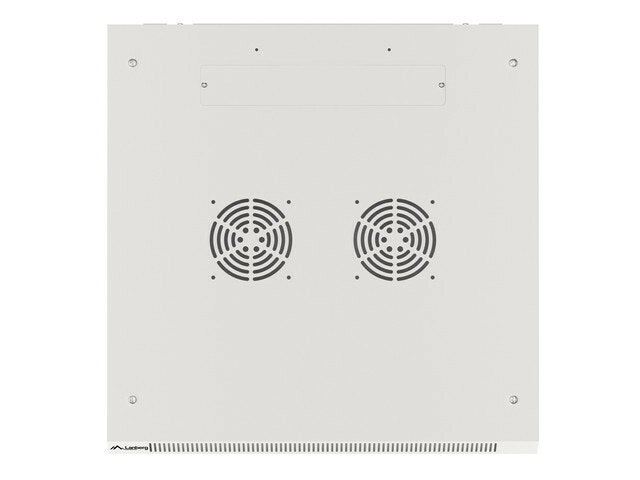 RACKSKÅP 19" VÄGGMONTERAT 6U/600X600 FÖR SJÄLVMONTERING MED METALLDÖRR GRÅ LANBERG (FLAT PACK)