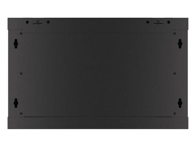 RACKSKÅP 19" VÄGGMONTERAT 6U/600X450 FÖR SJÄLVMONTERING MED METALLDÖRR SVART LANBERG (FLAT PACK)