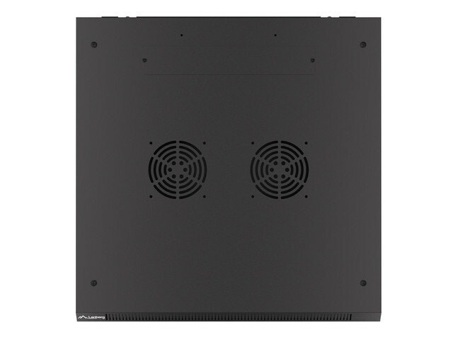 RACKSKÅP 19" VÄGGMONTERAT 6U/600X600 FÖR SJÄLVMONTERING MED METALLDÖRR SVART LANBERG (FLAT PACK)