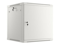 RACKSKÅP 19" VÄGGMONTERAT 12U/600X600 FÖR SJÄLVMONTERING MED METALLDÖRR GRÅ LANBERG (FLAT PACK)