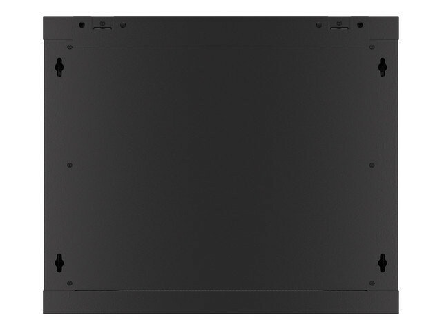 RACKSKÅP 19" VÄGGMONTERAT 9U/600X600 FÖR SJÄLVMONTERING MED METALLDÖRR SVART LANBERG (FLAT PACK)