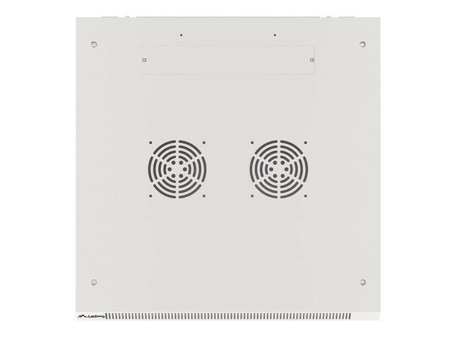 RACKSKÅP 19" VÄGGMONTERAT 12U/600X600 FÖR SJÄLVMONTERING MED METALLDÖRR GRÅ LANBERG (FLAT PACK)