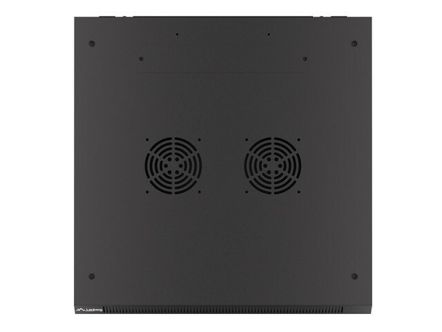 RACKSKÅP 19" VÄGGMONTERAT 12U/600X600 FÖR SJÄLVMONTERING MED METALLDÖRR SVART LANBERG (FLAT PACK)