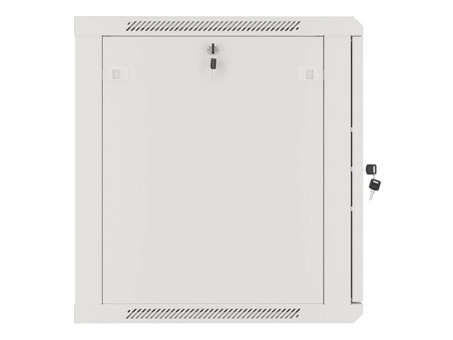 RACKSKÅP 19" VÄGGMONTERAT 12U/600X600 FÖR SJÄLVMONTERING MED METALLDÖRR GRÅ LANBERG (FLAT PACK)