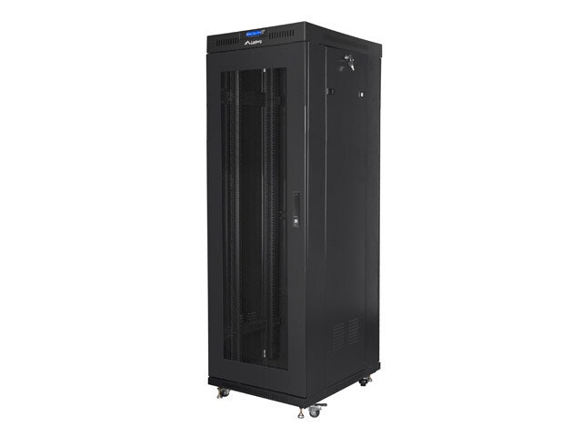 RACKSKÅP 19" FRISTÅENDE 37U/600X800 (FLAT PACK) MED NÄTDÖRR LCD SVART LANBERG V2