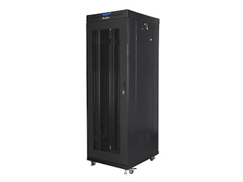 RACKSKÅP 19" FRISTÅENDE 37U/600X800 (FLAT PACK) MED NÄTDÖRR LCD SVART LANBERG V2