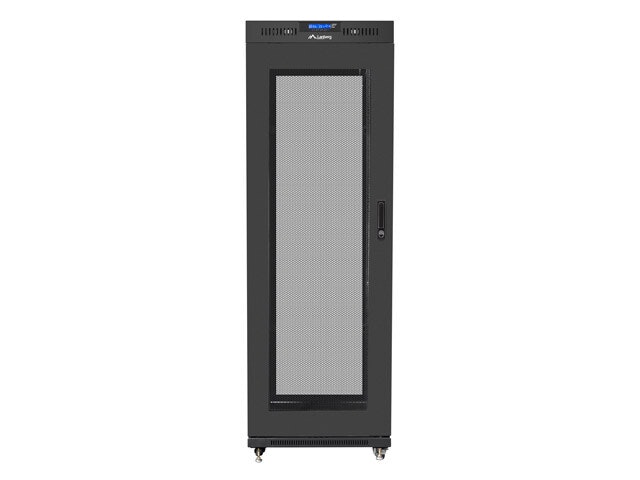 RACKSKÅP 19" FRISTÅENDE 37U/600X800 (FLAT PACK) MED NÄTDÖRR LCD SVART LANBERG V2