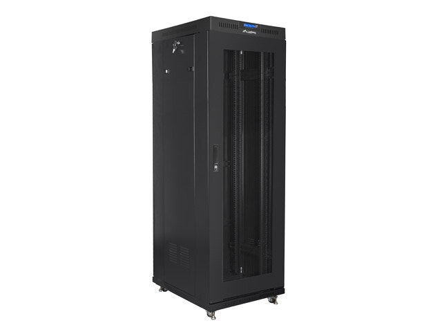 RACKSKÅP 19" FRISTÅENDE 37U/600X800 (FLAT PACK) MED NÄTDÖRR LCD SVART LANBERG V2