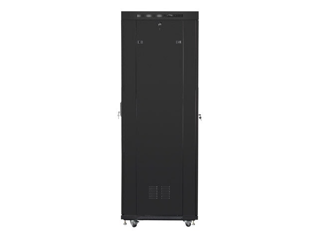 RACKSKÅP 19" FRISTÅENDE 42U/600X800 (FLAT PACK) MED NÄTDÖRR LCD SVART LANBERG V2