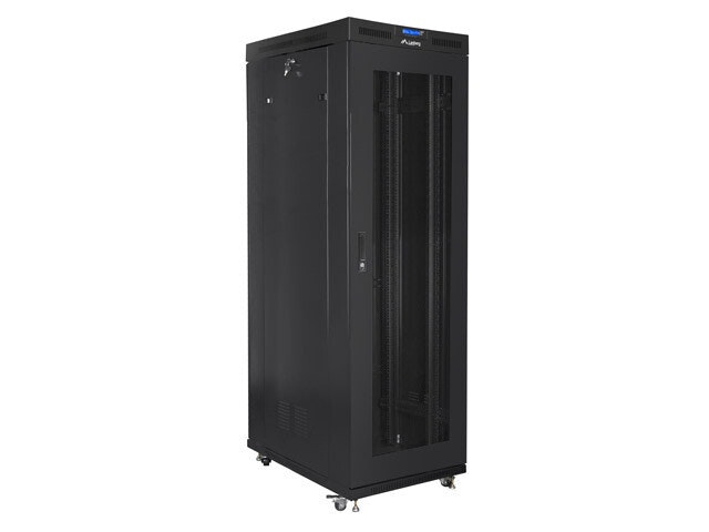 RACKSKÅP 19" FRISTÅENDE 42U/800X1000 (FLAT PACK) MED NÄTDÖRR LCD SVART LANBERG V2
