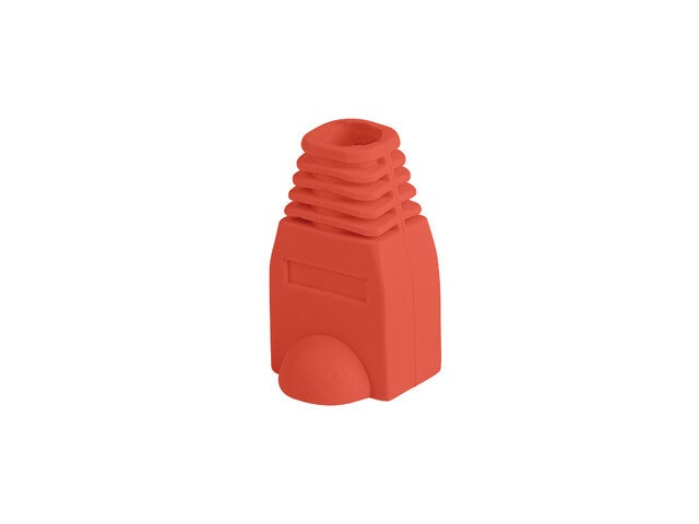 DRAGAVLASTNING RJ45 (BOOT CAP) LANBERG RÖD (100-PACK)