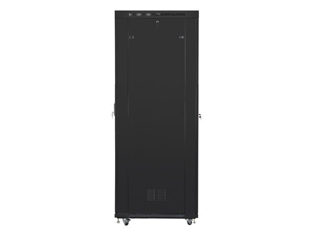 RACKSKÅP 19" FRISTÅENDE 47U/800X1000 (FLAT PACK) MED GLASDÖRR LCD SVART LANBERG V2