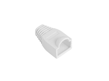 DRAGAVLASTNING RJ45 (BOOT CAP) LANBERG VIT (100-PACK)