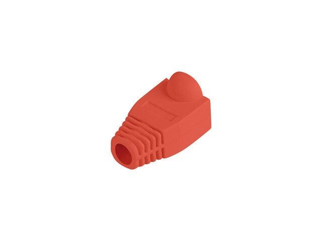 DRAGAVLASTNING RJ45 (BOOT CAP) LANBERG RÖD (100-PACK)