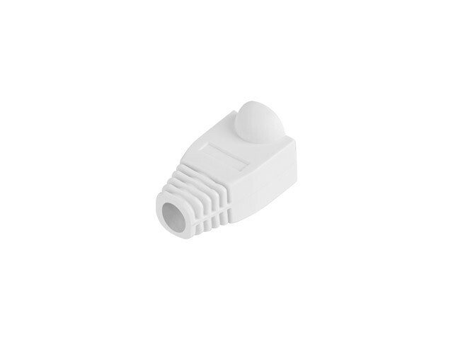 DRAGAVLASTNING RJ45 (BOOT CAP) LANBERG VIT (100-PACK)
