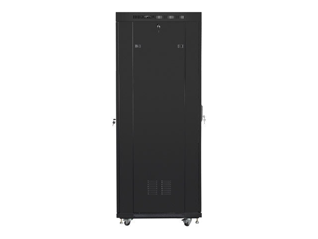 RACKSKÅP 19" FRISTÅENDE 37U/800X1000 (FLAT PACK) SVART MED GLASDÖRR LCD LANBERG V2