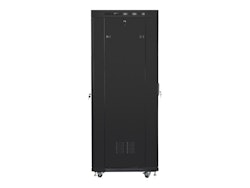 RACKSKÅP 19" FRISTÅENDE 37U/800X1000 (FLAT PACK) SVART MED GLASDÖRR LCD LANBERG V2