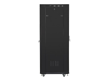 RACKSKÅP 19" FRISTÅENDE 37U/800X1000 (FLAT PACK) SVART MED GLASDÖRR LCD LANBERG V2