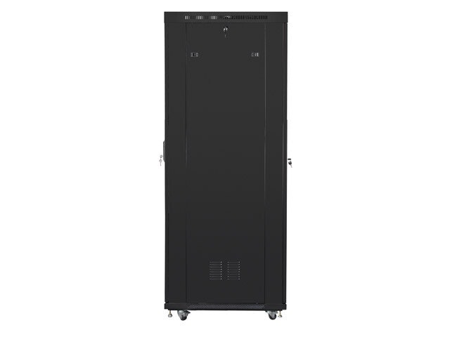 RACKSKÅP 19" FRISTÅENDE 37U/800X1000 (FLAT PACK) SVART MED GLASDÖRR LCD LANBERG V2