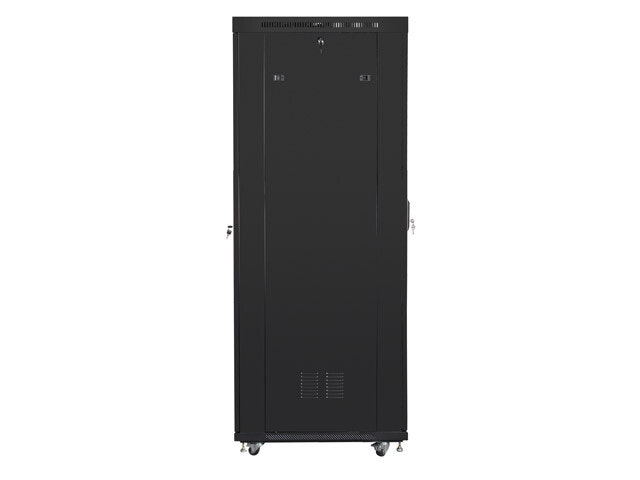 RACKSKÅP 19" FRISTÅENDE 37U/800X1000 (FLAT PACK) SVART MED GLASDÖRR LCD LANBERG V2