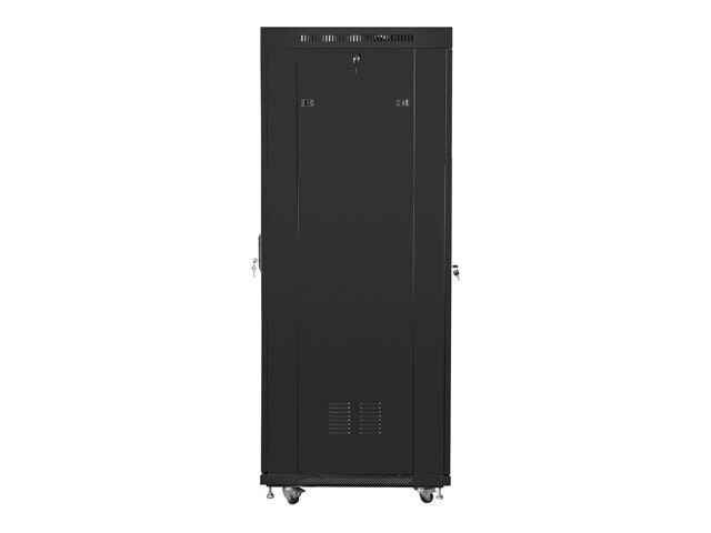 RACKSKÅP 19" FRISTÅENDE 37U/800X1000 (FLAT PACK) SVART MED GLASDÖRR LCD LANBERG V2