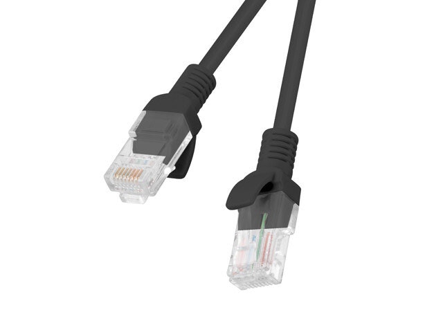 PATCHKABEL CAT.5E UTP 2M SVART FLUKE PASSED BOX LANBERG