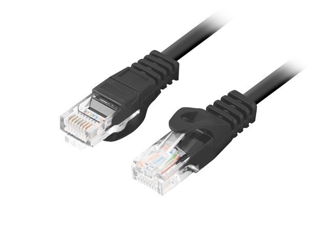 PATCHKABEL CAT.5E UTP 2M SVART FLUKE PASSED BOX LANBERG