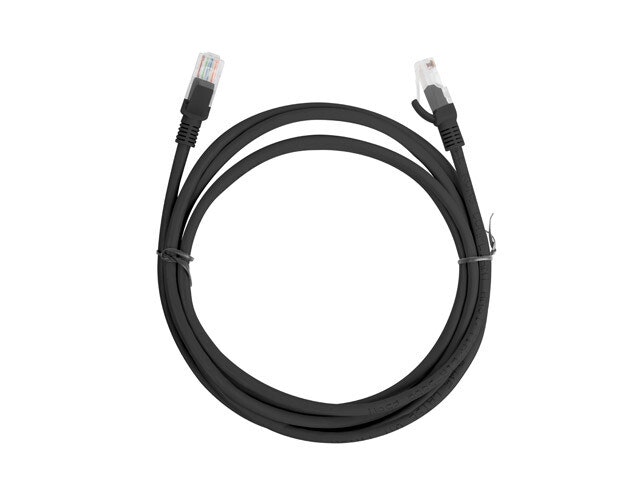 PATCHKABEL CAT.5E UTP 2M SVART FLUKE PASSED BOX LANBERG