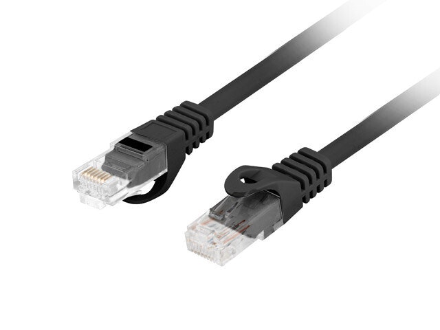 PATCHKABEL CAT.6 UTP LSZH CU 1M SVART FLUKE PASSERADE LANBERG