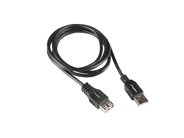 USB-A M/F 2.0 KABEL 1,8M SVART BOX LANBERG