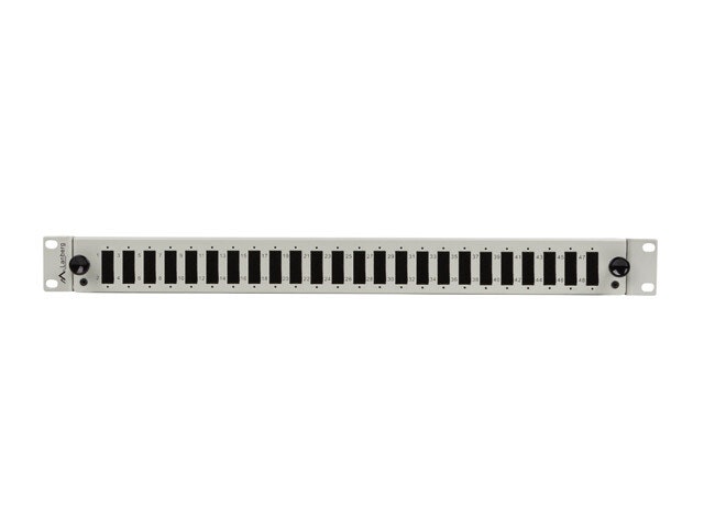 RACKMOUNT 19" 1U FIBER PATCHPANEL LANBERG 24XSC DUPLEX / 24XLC QUAD GRÅ + TILLBEHÖR