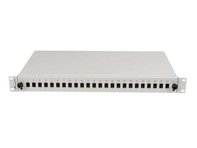 RACKMOUNT 19" 1U FIBER PATCHPANEL LANBERG 24XSC SIMPLEX/24XLC DUPLEX + TILLBEHÖR