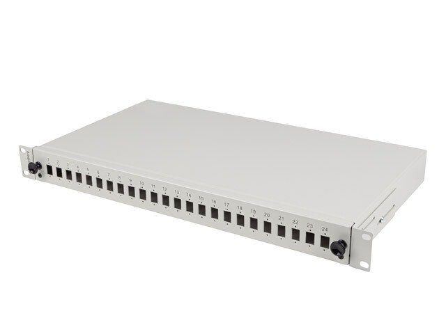 RACKMOUNT 19" 1U FIBER PATCHPANEL LANBERG 24XSC SIMPLEX/24XLC DUPLEX + TILLBEHÖR