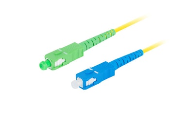 FIBEROPTISK PATCHKABEL SM SC/APC-SC/UPC SIMPLEX 5M LSZH G657A1 3.0MM GUL LANBERG