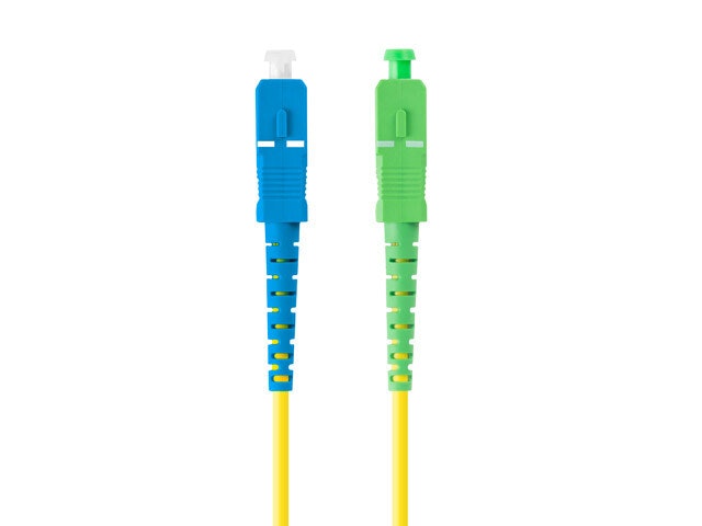 FIBEROPTISK PATCHKABEL SM SC/APC-SC/UPC SIMPLEX 2M LSZH G657A1 3.0MM GUL LANBERG