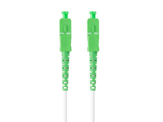FIBEROPTISK PATCHKABEL SM SC/APC-SC/APC SIMPLEX 2,5M LSZH G657A2 3,0MM VIT LANBERG
