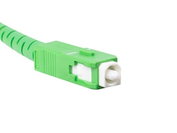 FIBEROPTISK PATCHKABEL SM SC/APC-SC/APC SIMPLEX 20M LSZH G657A2 3,0MM VIT LANBERG