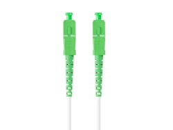 FIBEROPTISK PATCHKABEL SM SC/APC-SC/APC SIMPLEX 30M LSZH G657A2 3,0MM VIT LANBERG