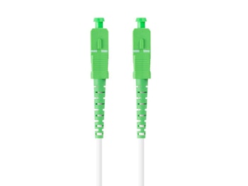 FIBEROPTISK PATCHKABEL SM SC/APC-SC/APC SIMPLEX 30M LSZH G657A2 3,0MM VIT LANBERG