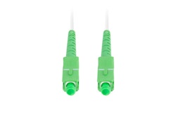 FIBEROPTISK PATCHKABEL SM SC/APC-SC/APC SIMPLEX 50M LSZH G657A2 3,0MM VIT LANBERG