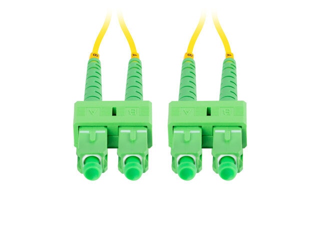 FIBEROPTISK PATCHKABEL SM SC/APC-SC/APC DUPLEX 2M LSZH G657A1 3,0MM GUL LANBERG