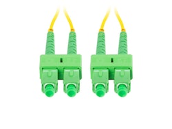 FIBEROPTISK PATCHKABEL SM SC/APC-SC/APC DUPLEX 2M LSZH G657A1 3,0MM GUL LANBERG