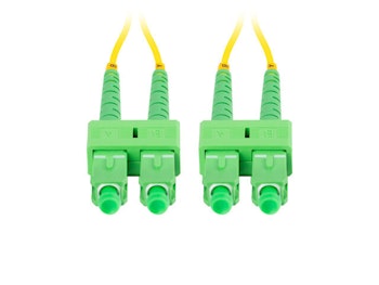FIBEROPTISK PATCHKABEL SM SC/APC-SC/APC DUPLEX 2M LSZH G657A1 3,0MM GUL LANBERG