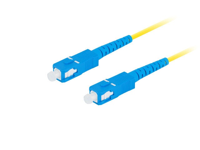 FIBEROPTISK PATCHKABEL SM SC/UPC-SC/UPC SIMPLEX 5M LSZH G657A1 3.0MM GUL LANBERG