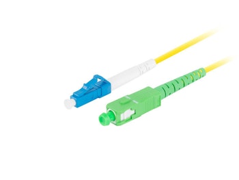 FIBEROPTISK PATCHKABEL SM LC/UPC-SC/APC SIMPLEX 3M LSZH G657A1 3.0MM GUL LANBERG