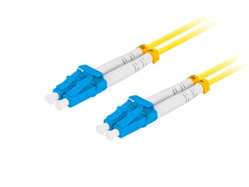 FIBEROPTISK PATCHKABEL SM LC/UPC-LC/UPC DUPLEX 1M LSZH G657A1 3,0MM GUL LANBERG