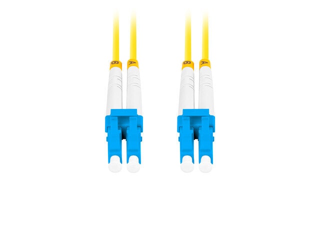 FIBEROPTISK PATCHKABEL SM LC/UPC-LC/UPC DUPLEX 1M LSZH G657A1 3,0MM GUL LANBERG