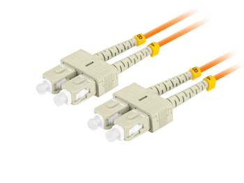 FIBEROPTISK PATCHKABEL MM SC/UPC-SC/UPC DUPLEX 2M LSZH OM2 50/125 3,0MM ORANGE LANBERG